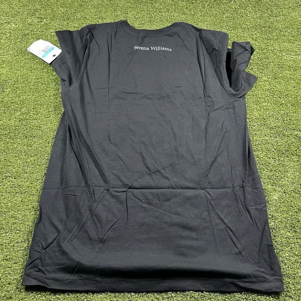 Nike Serena Williams Shirt Men’s M Black Inspirational Tennis Quote Tee